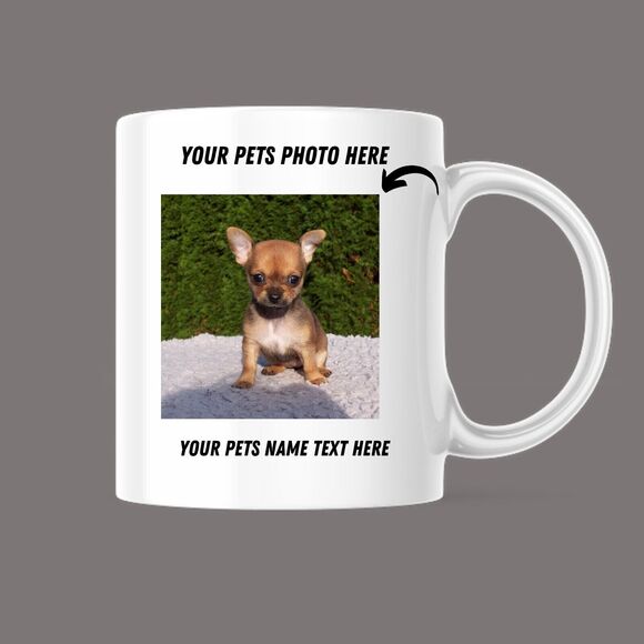 Personalized Photo Coffee Mug KIDS Photo Mug PETS Photo Mug Cat Dog Custom Gift - Picture 3 of 4